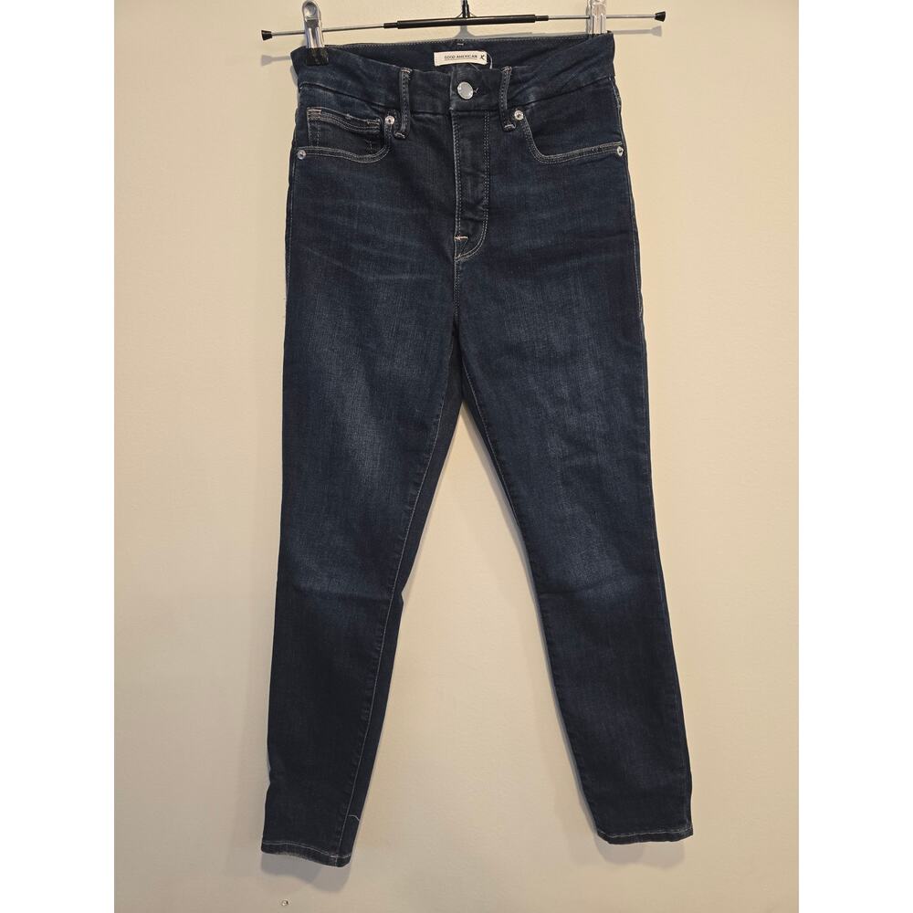 Good American Dark Straight Blue Jeans Size 2 NWOT